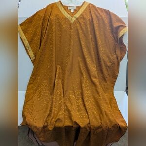 Gold Kaftan. Summer Swimsuit Coverup